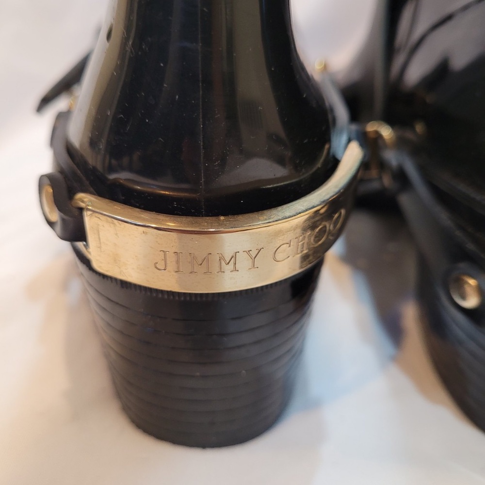 Jimmy Choo Woman Black Rain Boots Size 6